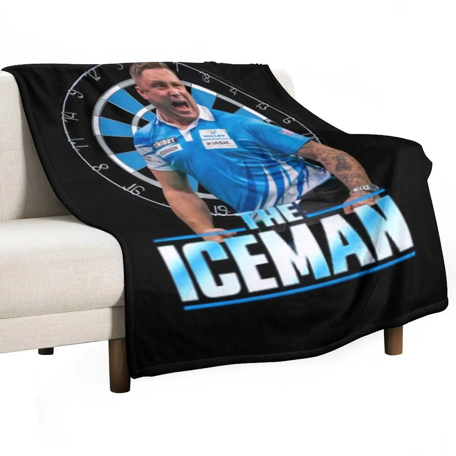 

Gerwyn price Darts -Wales The Iceman Darts PDC 2022- the ice man Gerwyn price Throw Blanket Camping Sofa Quilt Travel Blankets