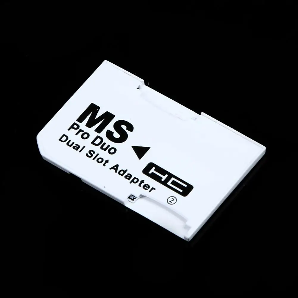 Dual Slot Memory Card Extender High-speed Memory Card Adapter for Capacity Expansion Multi-card Reading Compact Size Portable
