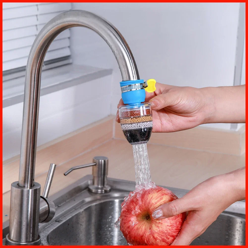 

Household 5 Layers Water Purifier Filter Kitchen Faucet Tap Activated Carbon Filtration Mini Faucet Purifier