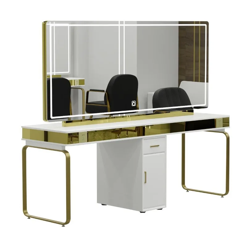 Meistverkaufter Beauty Mirror Salon Station Friseur LED Salon Makeup Mirror