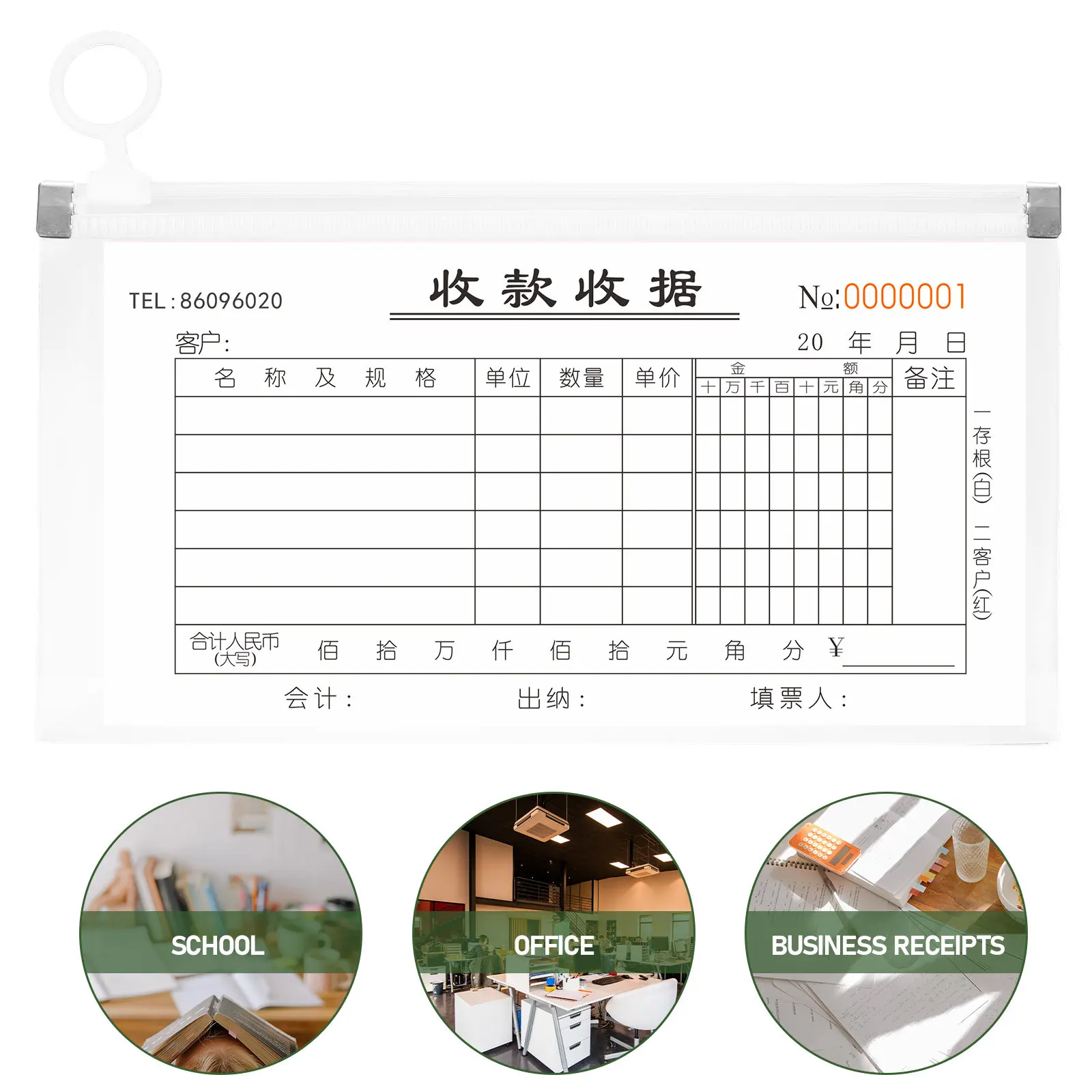 

5Pcs Clear File Pockets B6 Size Thick Plastic Document Bags Portable File Organizer for Bills Invoices Storage