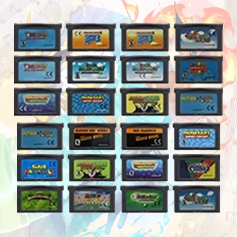 Cartuccia di gioco GBA per console di videogiochi a 32 bit, serie Super Advance, Super Bros, Mario Kart, Party, PINBALL, Golf per GBA/SP/DS