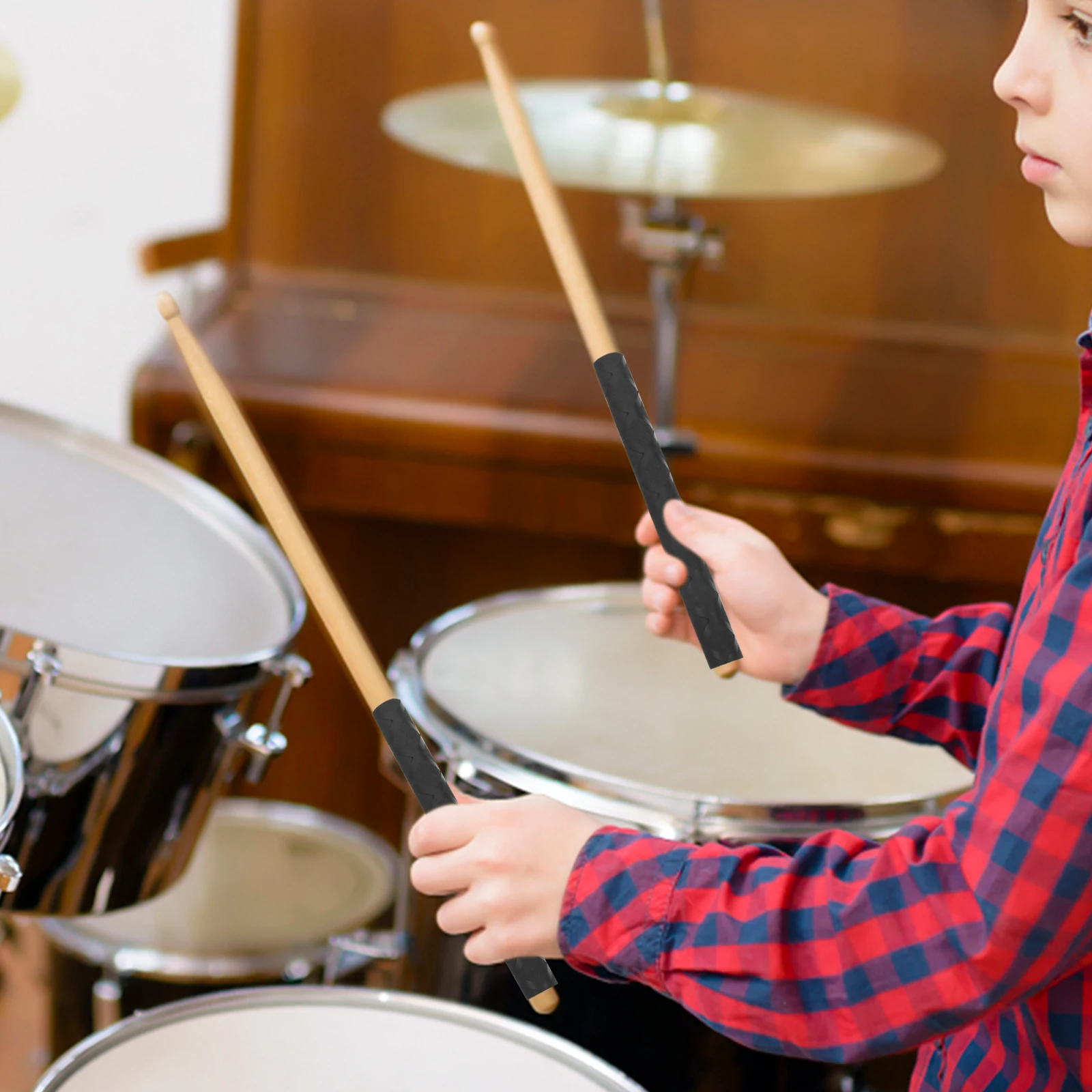 

5 Pairs Kids Non-slip Drum Stick Cover Supplies Fish Tank Drumstick Anti Caps Key