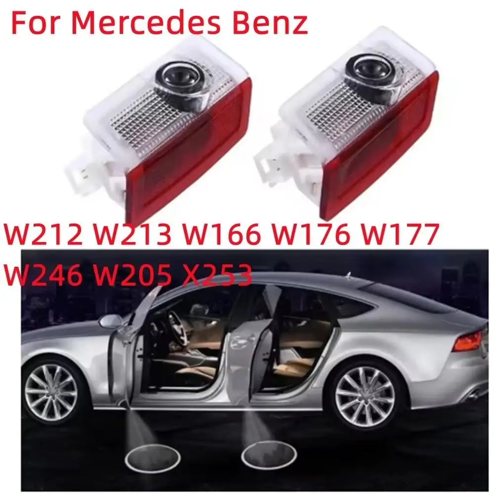 

HD никогда не выцветает светодиодный проектор двери автомобиля для Mercedes Benz GLC GLA GLE Class W213 W166 X247 X166 W177 W205 W212