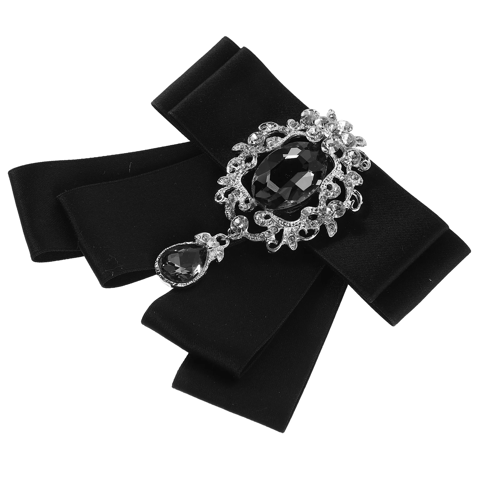 الرجال ربطة القوس فيونكة بروش حجر الراين كليب على ربطة قبل تعادل ربطة حفل زفاف رفقاء البدلة اكسسوارات شريط خمر رسمي #1