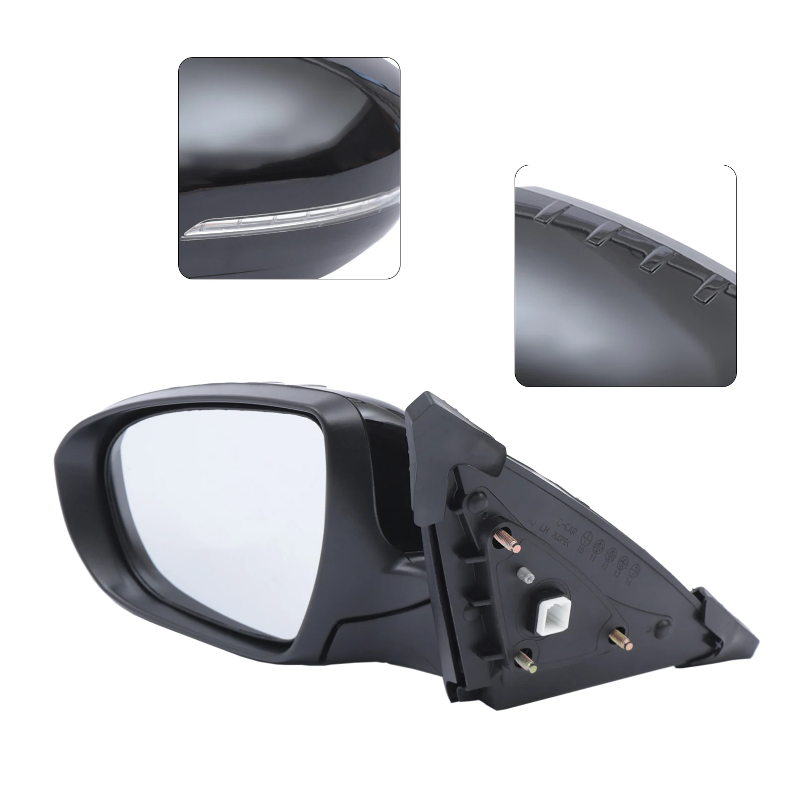 Left Driver Side New For 2011 2012 2013 Kia Optima Mirror With Turn Signal LH Fits 876102T110/KI1320152