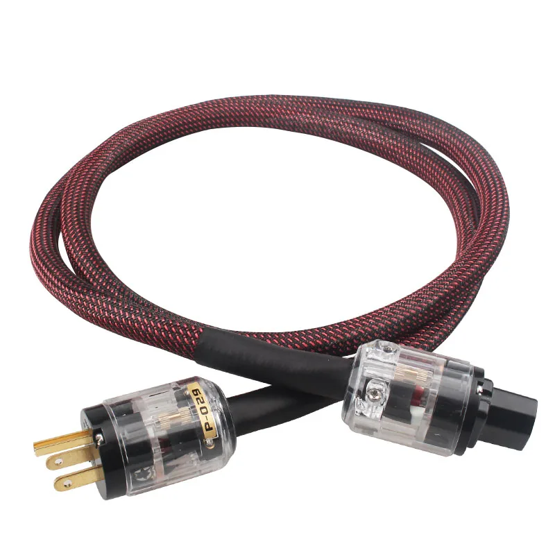 

WE HiFi Audio Power Cable 15Cores Copper C13 Connector AC Power Cord P029 P079 US & AU & EU Plug