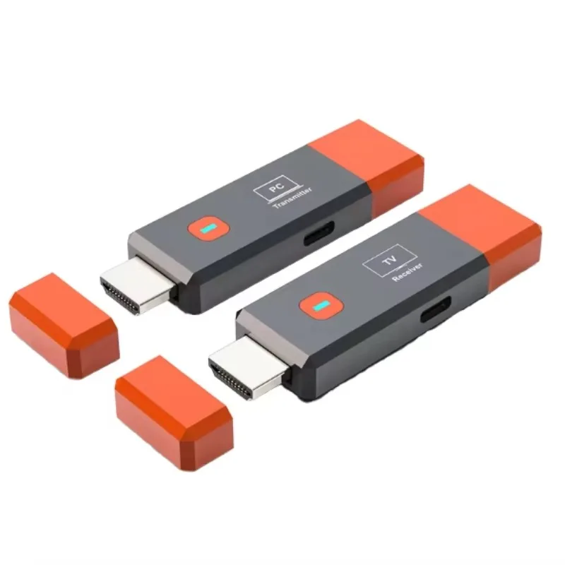 

1080P 50M Wireless HDMI-Compatible Video Receiver Transmitter Extender Adapter TV Stick Dongle Plastic for Camera Laptop PC