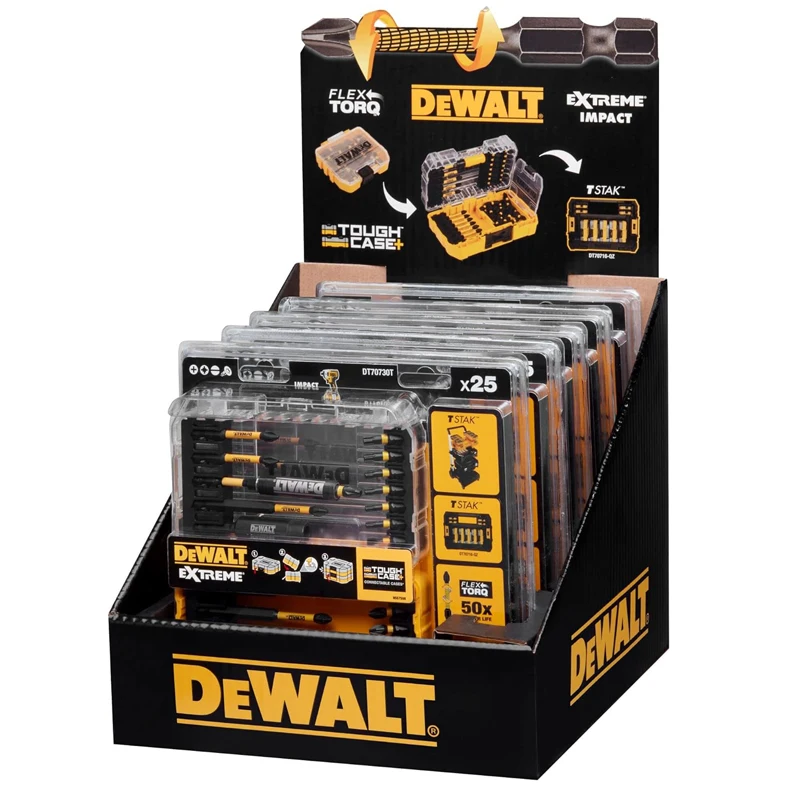 Imagem -06 - Dewalt-conjuntos de Broca de Chave de Fenda Magnética Driver de Madeira ou Metal Acessórios para Ferramentas Elétricas Cabeça de Soquete de mm Dt70730t-qz 25 Pcs