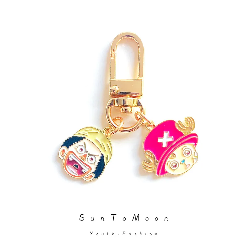 One Piece Series Bag Pendant Keychain Anime Periphery Creativity Friend Festival Gift Cartoon Exquisite Accessories Trendy Toy image 4