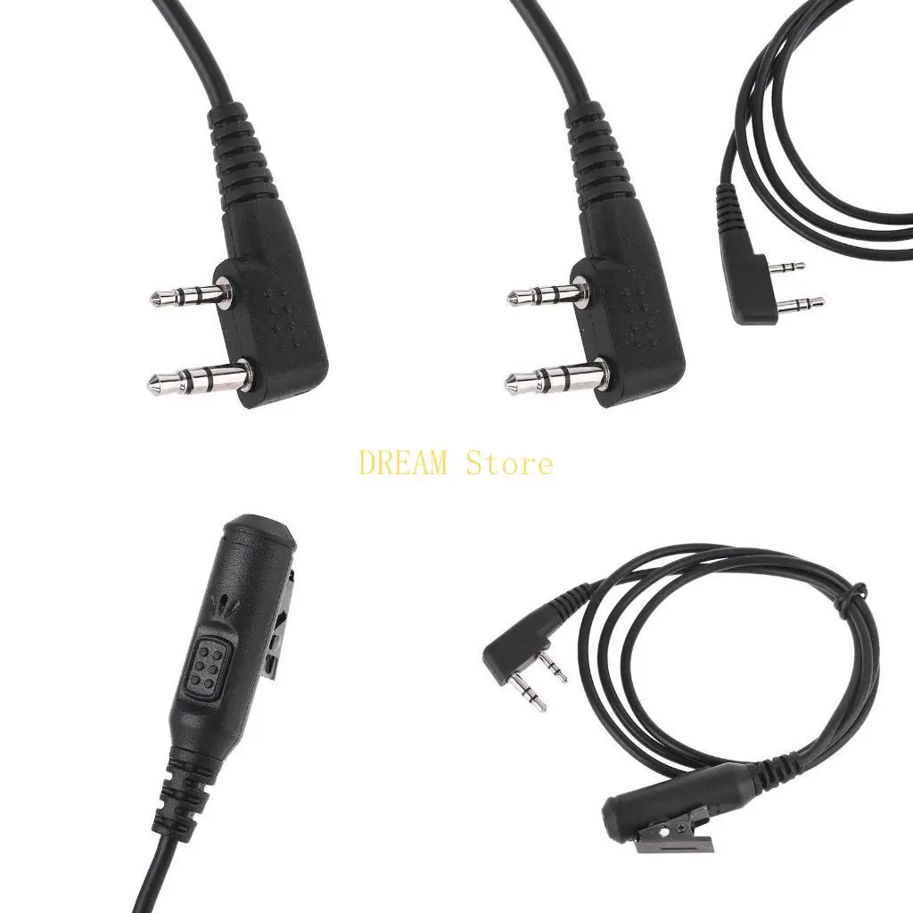 

Кабель передачи аудио наушников для Retevis RT21 RT22, 2-контактный разъем с разъемом 3,5 мм, лучшая распродажа