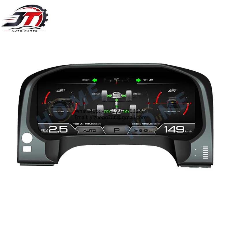 JT Digital Dashboard Panel LCD Display Speedometer Vehicle Speed Display Table For TOYOTA For Prado 2010-2020