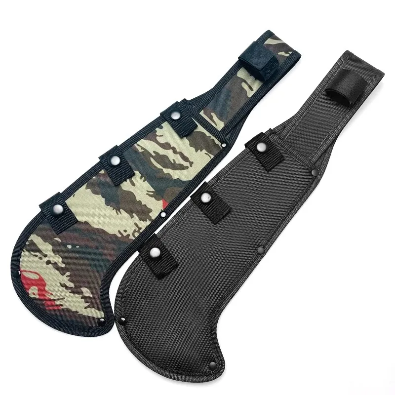 Nylon Oxford Cloth Sickle Pouch Curved Knife Sheath Heavy Duty Outdoor Chopping Wood Knife Cover Farming Cutting Tool Case