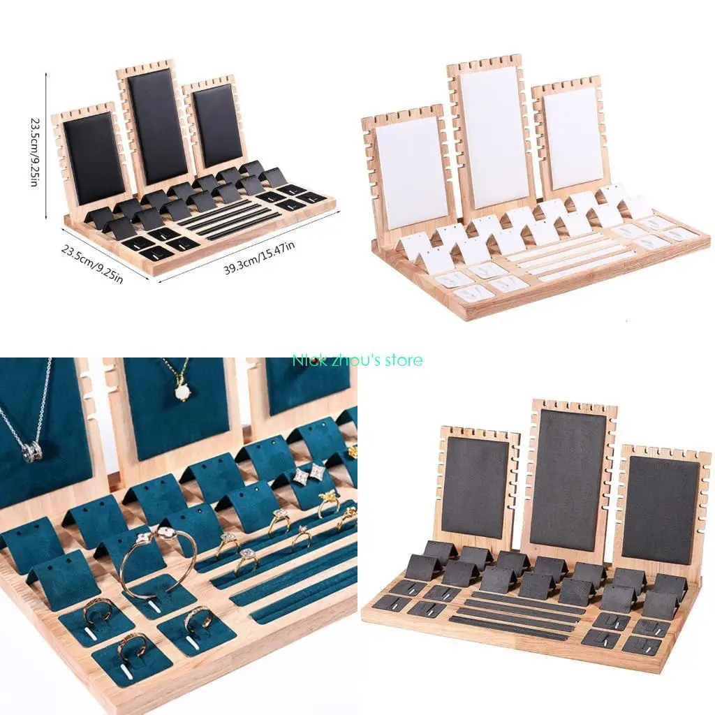 

E15E Modern Jewelry Holder Jewelry Showcase Tray Bracelet Necklace Rings Display Tray