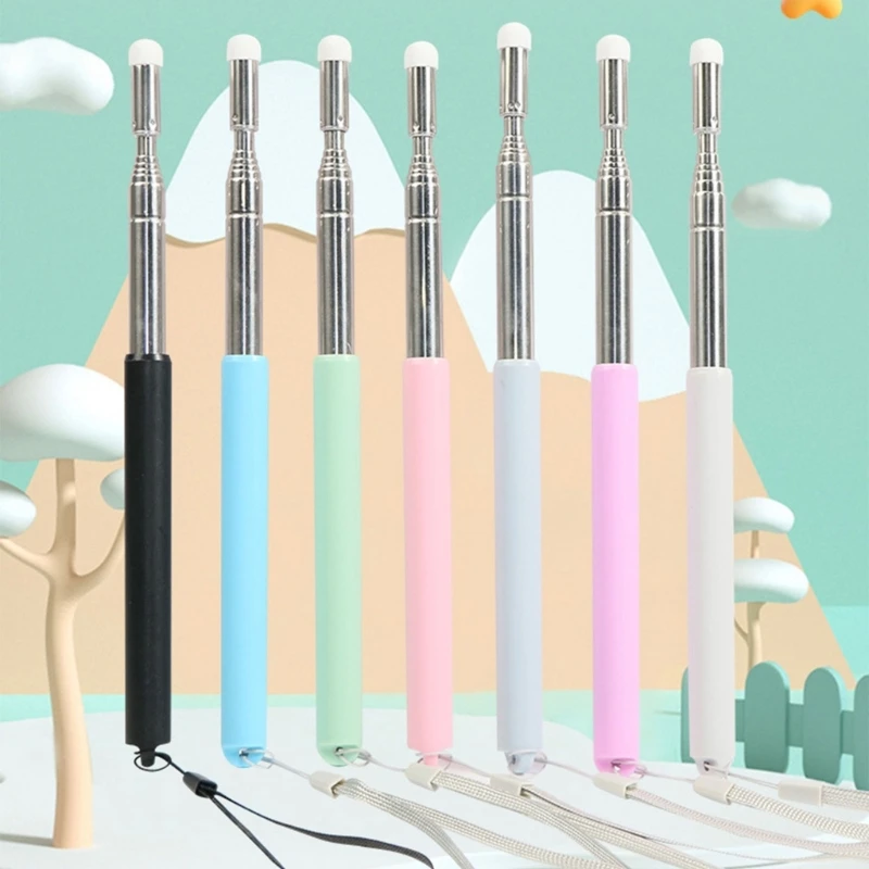 Mini Retractable Classroom Pointer for School, Telescopic Teachers Pointer Extendable Hand Pointers Finger Pointer Stick