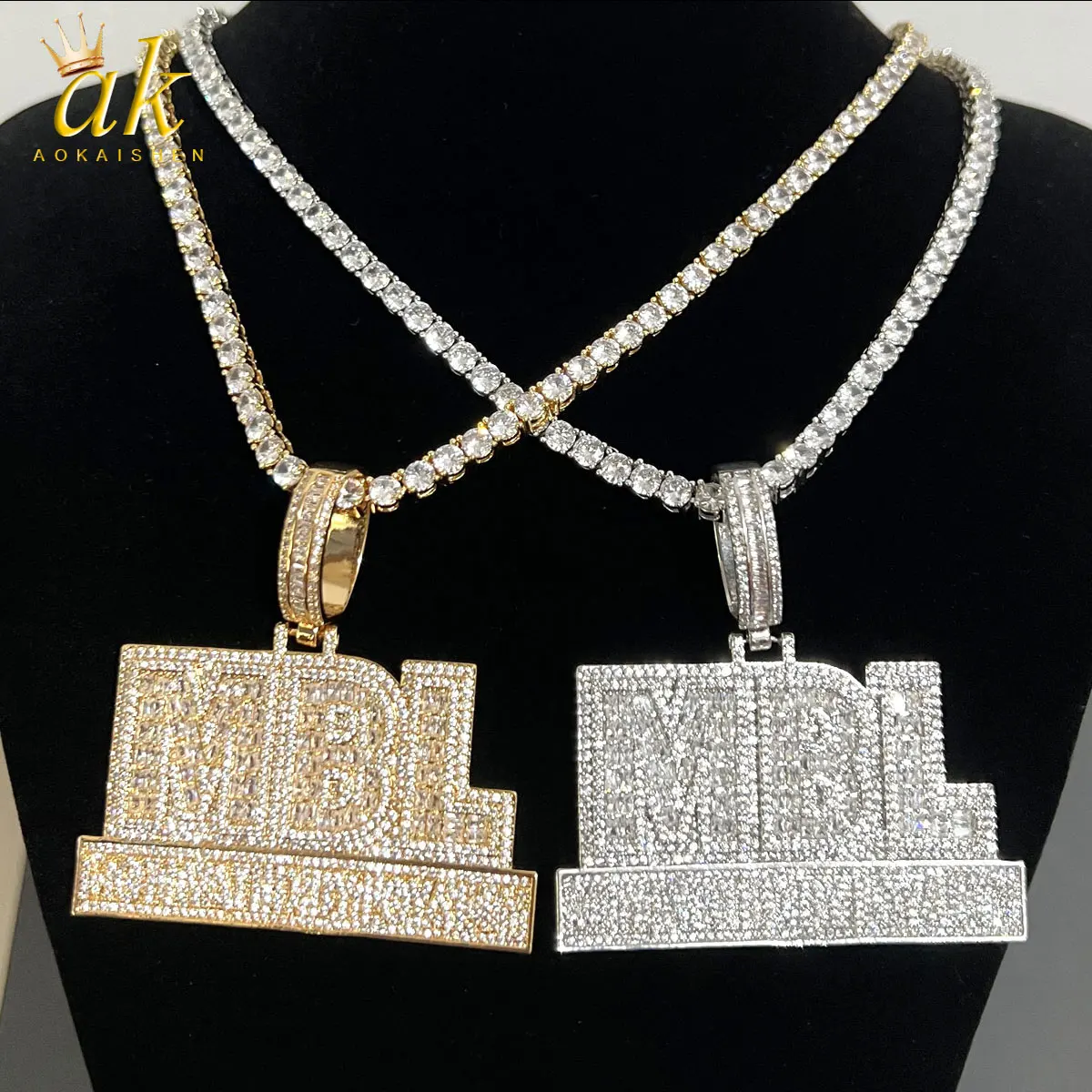 

Мужское ожерелье Aokaishen с подвеской в стиле хип-хоп