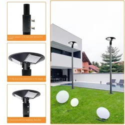 Street Light Pole Adapter 76 To 60mm Through Conversion Head Street Light Accessories Shoe Box Light Conversion Bracket