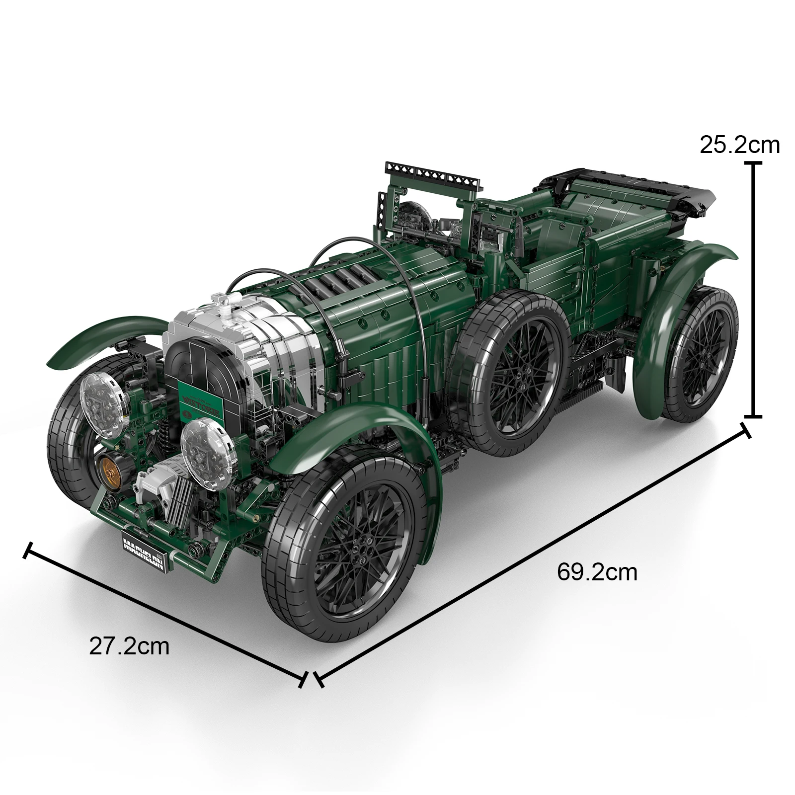 Mould King 13191 Technical Car Building Block The Remote Control Blower Vintage Car Set Assembly Brick Toys Kids Christmas Gift