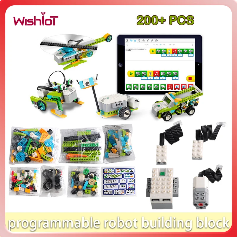 

Программируемые строительные блоки роботов с набором функций питания MOC, образовательная модель, технология кирпичей, сделай сам, сборка радиоуправляемых игрушек