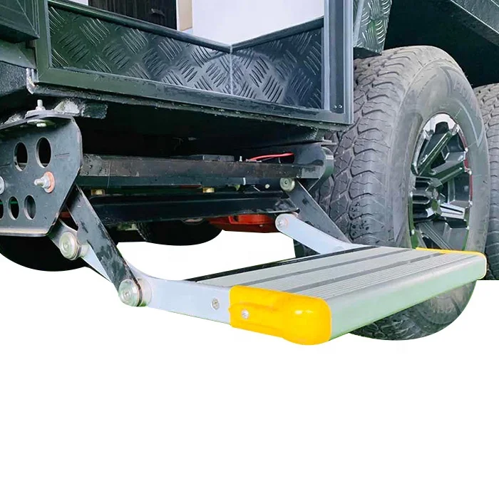 Lightweight Sturdy Single Folding Step for Caravan/Truck/Trailer/RV/Motorhome/Boat