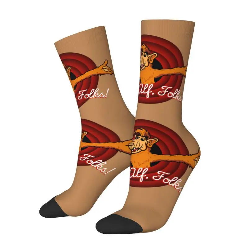 مخصص هذا ألف Folks الرجال طاقم الجوارب للجنسين مضحك ثلاثية الأبعاد مطبوعة الغريبة شكل الحياة الخيال العلمي تلفزيوني فستان الجوارب #2