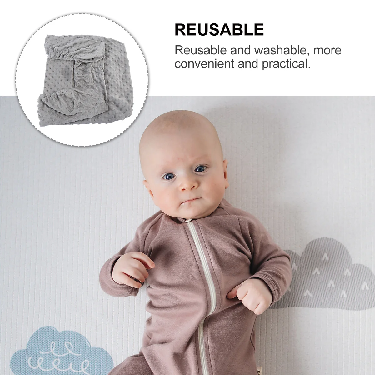 

1Pcs Baby Changing Pad Cover Breathable Cotton Polyester Reusable Washable Diaper Change Pad Protective Sheet Baby Shower Gift