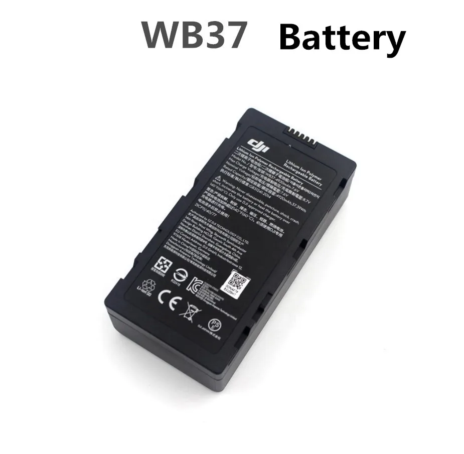 

New WB37 battery for RTK MG-1P T10 T16 T20 T30 T40 FPV M210/M300 remote control battery 7.6V 4920mAh