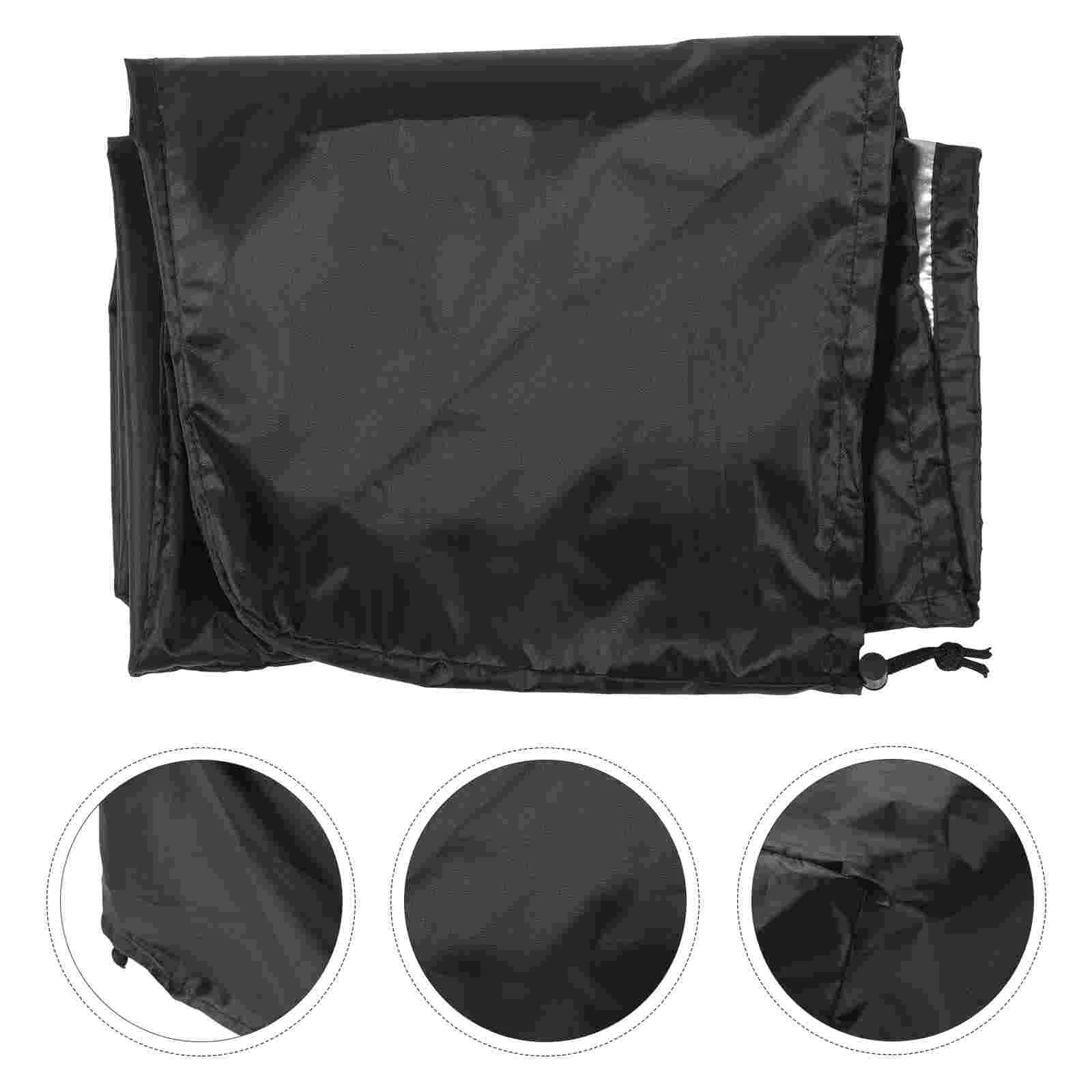 s Waterproof Boat Seat Cover Silver Coated Oxford Sunproof Rainproof Dustproof Foldable Chair Black Fishing Accessories