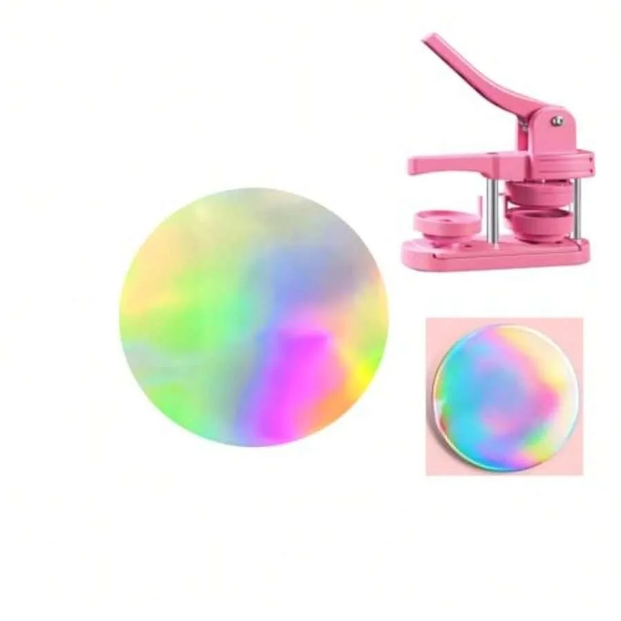 

200 шт. блестящих защитных пленок для значков 58 мм (2,25 дюйма), пленки для изготовления значков, блестящие лазерные пластиковые пленки 2,28 дюйма