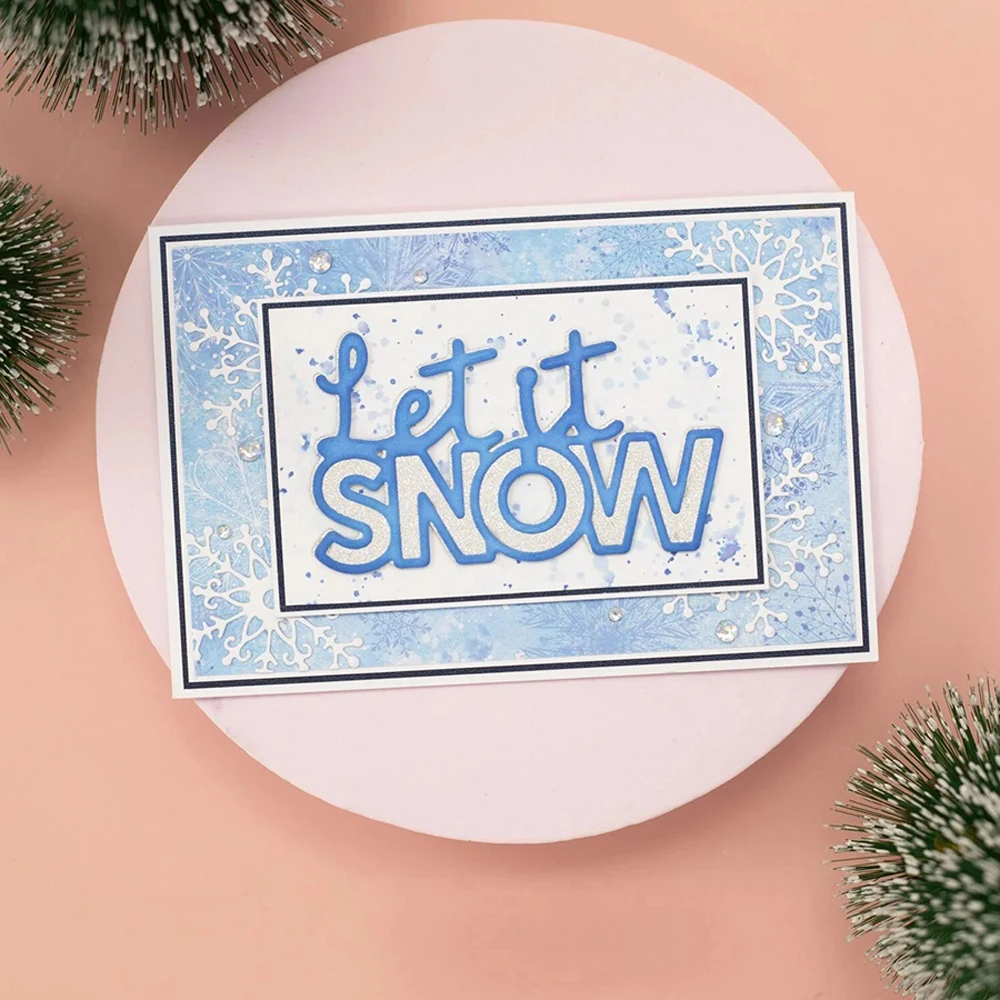 Lucky Goddess Metal Cutting Dies Christmas Sentiment Diy Scrapbooking Photo Album Decorative Embossing Paper Card Crafts