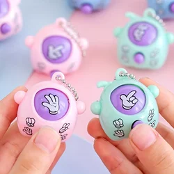 Mini llavero de tijeras de papel de roca para niños, juguetes colgantes, favores de fiesta de cumpleaños, bolsa de Goodie, regalos de boda para Baby Shower