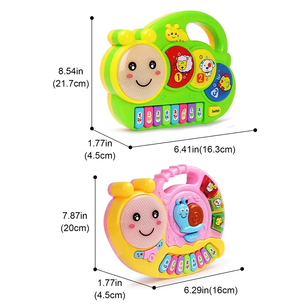 طفل الكرتون البيانو لوحة المفاتيح لعبة الإلكترونية متعددة الوظائف لعبة الحيوان الصوت ضوء وماض أداة الطفل ألعاب تعليمية هدية