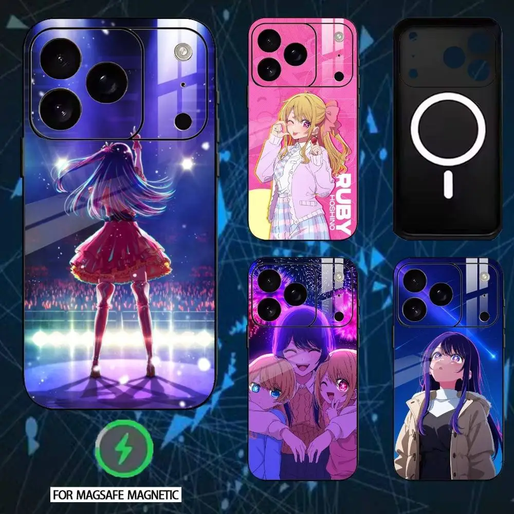 

Anime O-Oshi No Ko Phone Case For iPhone 17/16/15/14/13/12/Plus/Pro/Max for Magnetic Wireless Charging