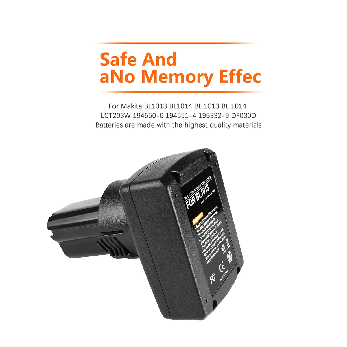 Powtree 10.8V 6000mAh Replacement Battery For Makita BL1013 BL1014/BL1015 Lithium Tool Electric Drill Screw Battery