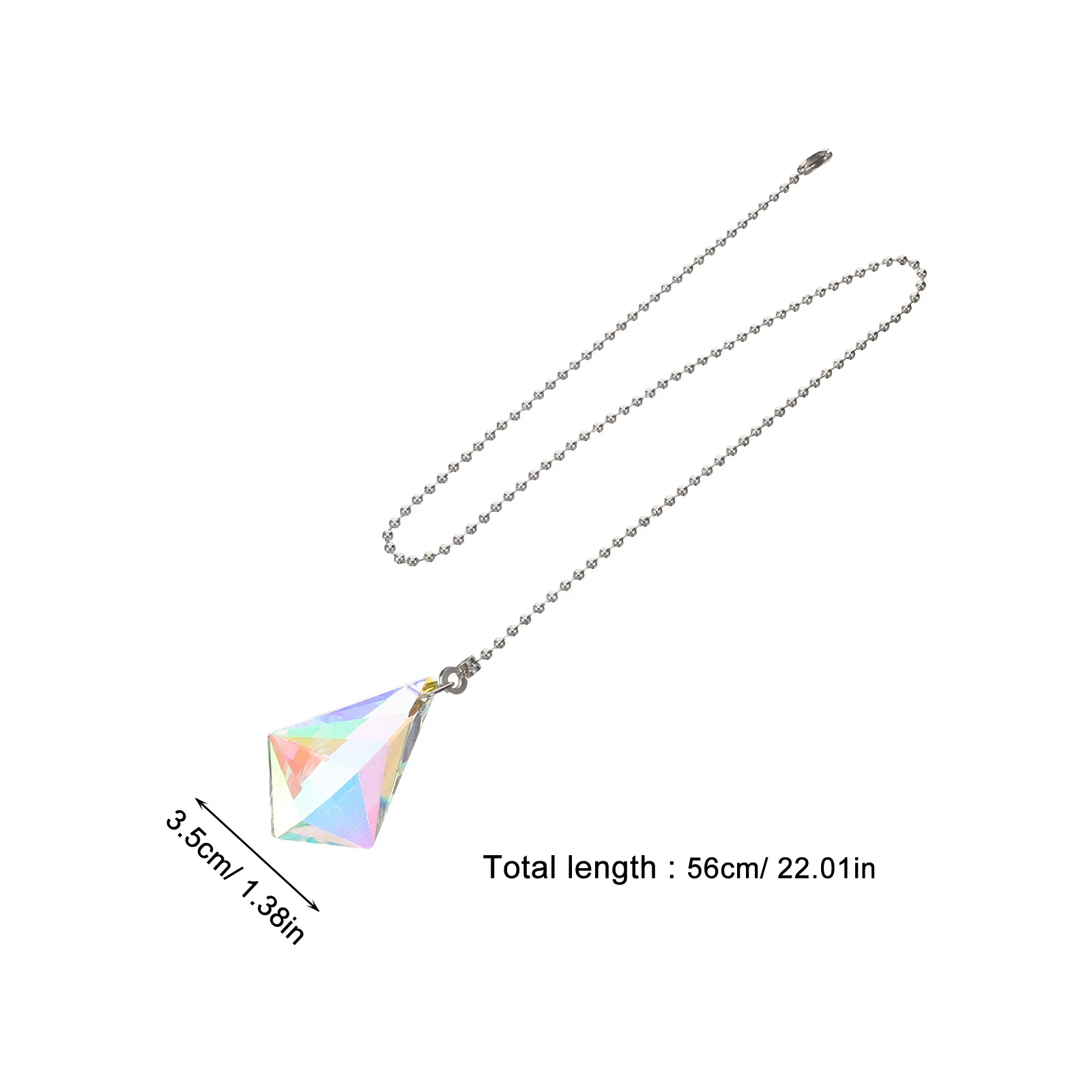 2 قطعة سلسلة سحب مروحة الزخرفية سلسلة إضاءة كريستالية بيضاء موسع لاستخدام مروحة السقف وتركيبات إضاءة السقف #2