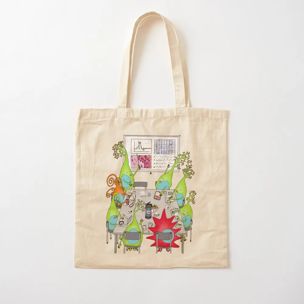 

Brain Cell Lab Meeting Tote Bag Shopper bag canvas shopping bag Canvas Tote