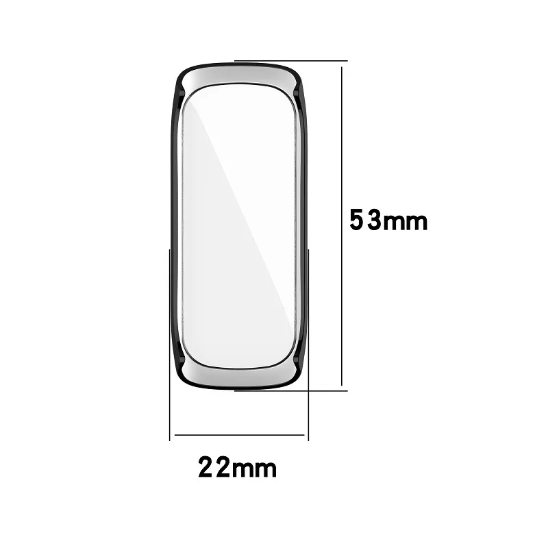 TPU-Hülle für Samsung Galaxy Fit2 Smart Band Full Cover Displays chutz folie mit Reinigung Baumwolle Anti-Scratch-Film Stoßstange