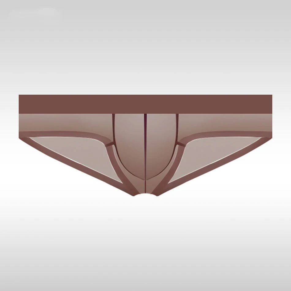 Men's Underwear Low-Rise Briefs Ice-Silk Seamless Ultra-Thin Japanese-Style Transparent Ultra-Low-Rise Sexy Fitted Boxer Shorts