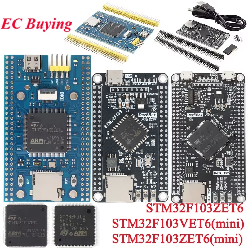 STM32F103ZET6 STM32F103VET6 Mini STM32F103 STM32 F103ZE 103VE ARM Jednoukładowy system edukacyjny Płytka rozwojowa Moduł demonstracyjny
