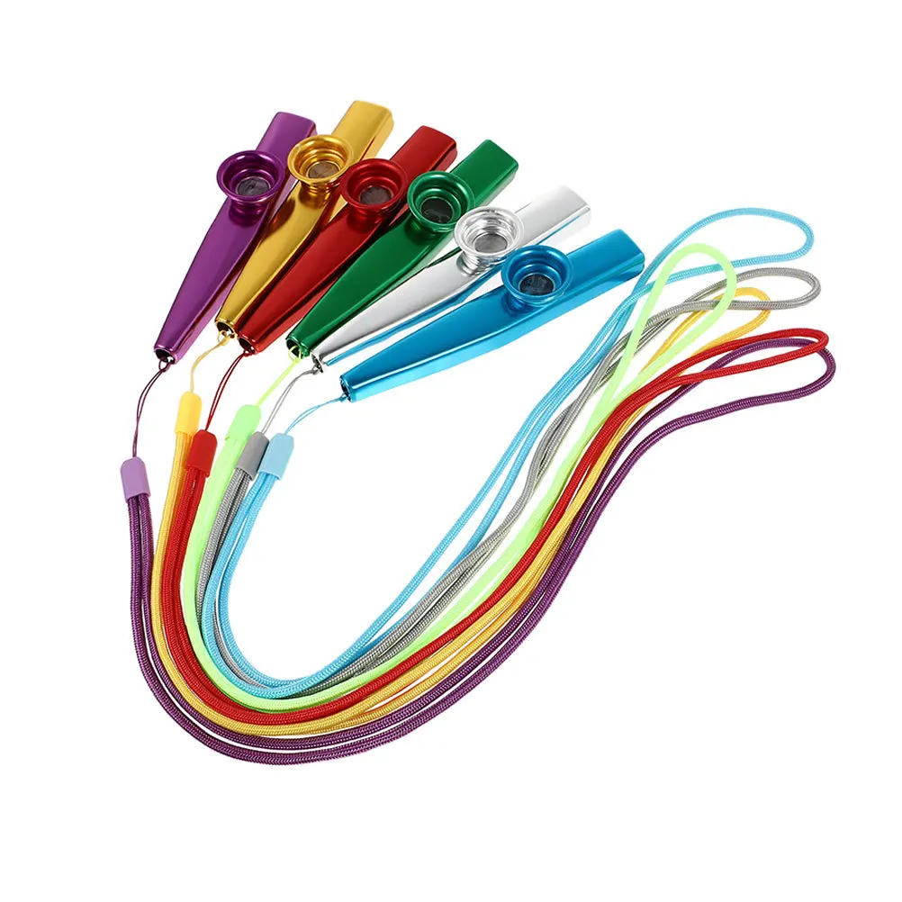 مجموعة واحدة من كازو معدني خفيف الوزن مصنوع من سبائك الألومنيوم كازو صغير مناسب لمرحلة ما قبل المدرسة مع حبل إضافي