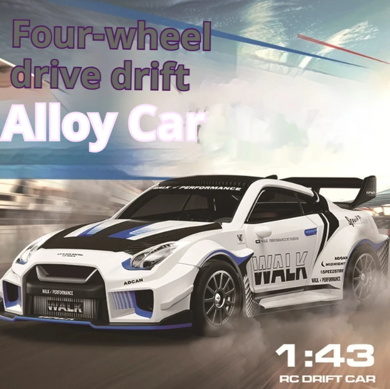 

RC Car 1/43 4WD Metal Body Simulation Drift RC Car Electric Full Scale Remote Control Model with Gyroscope Boy Adult Toy Gift