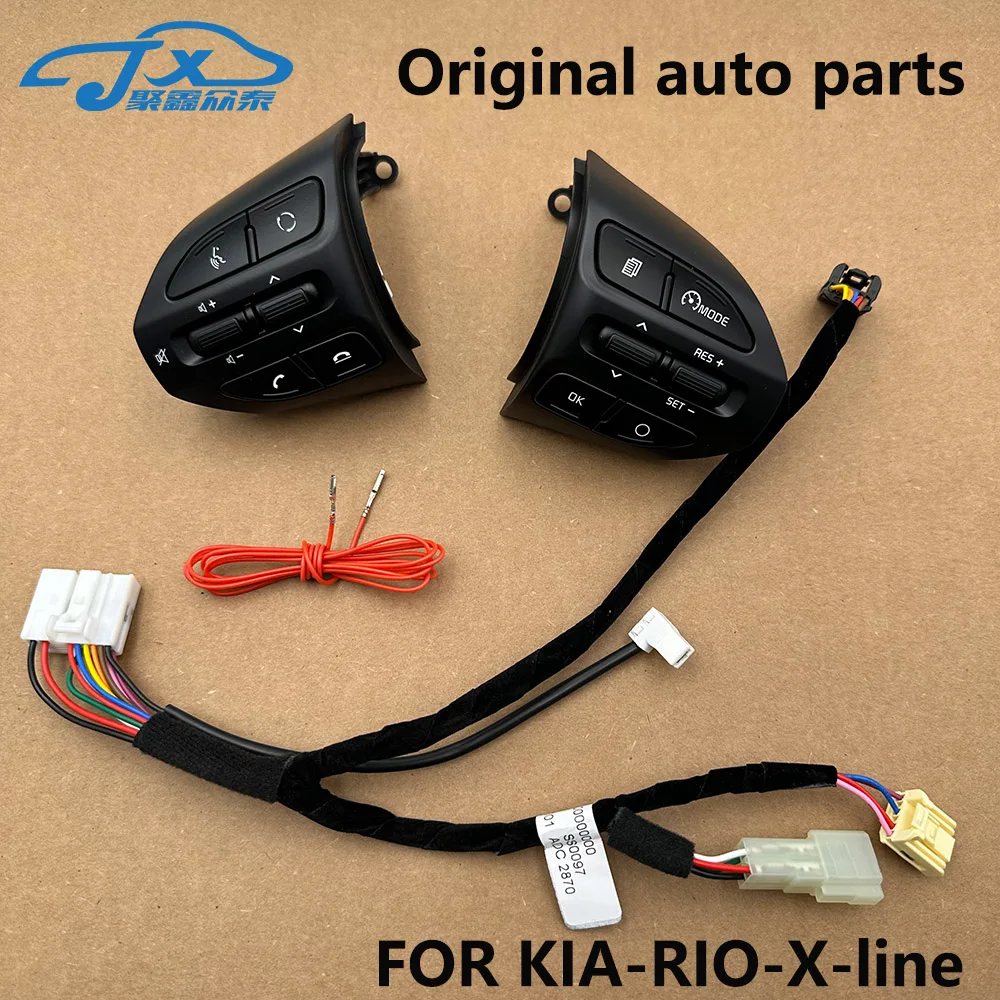 For Kia K2 RIO X-LINE 4 Original parts Multifunction Steering Wheel Bluetooth Fixed Speed Cruise Control Button Audio Switch
