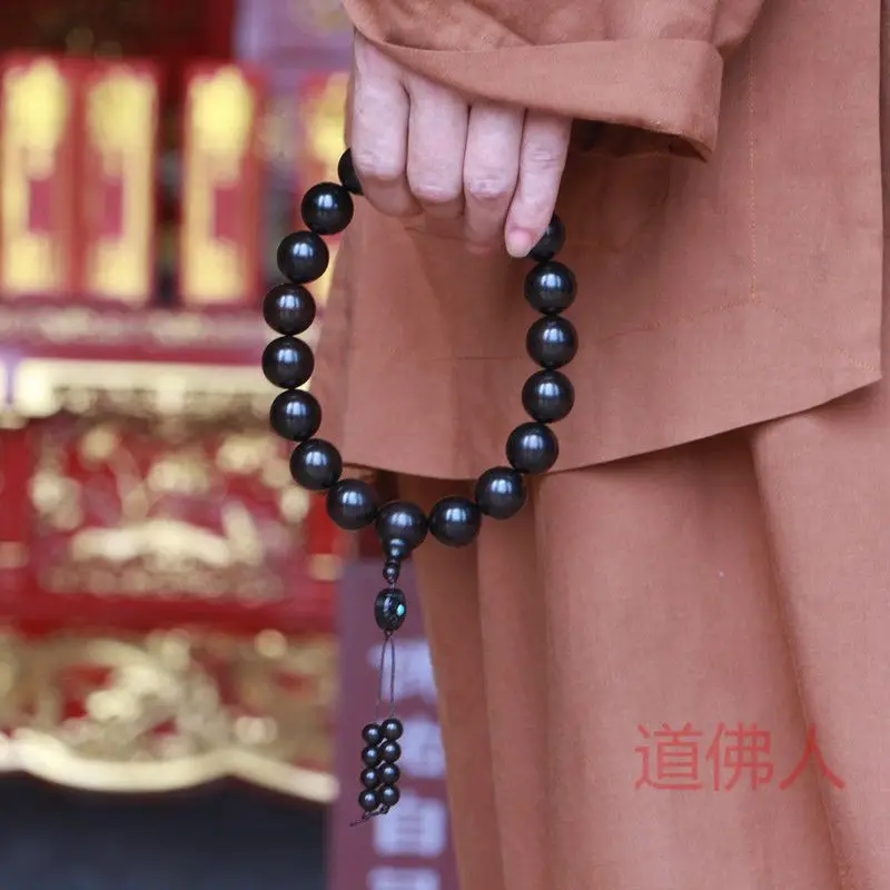 Ebony Purple Sandalwood 20 Mm18 27 36 108 Rosewood Ebony Bracelet Handhold Rosary Buddha Beads Necklace Buddhism Prayer Props