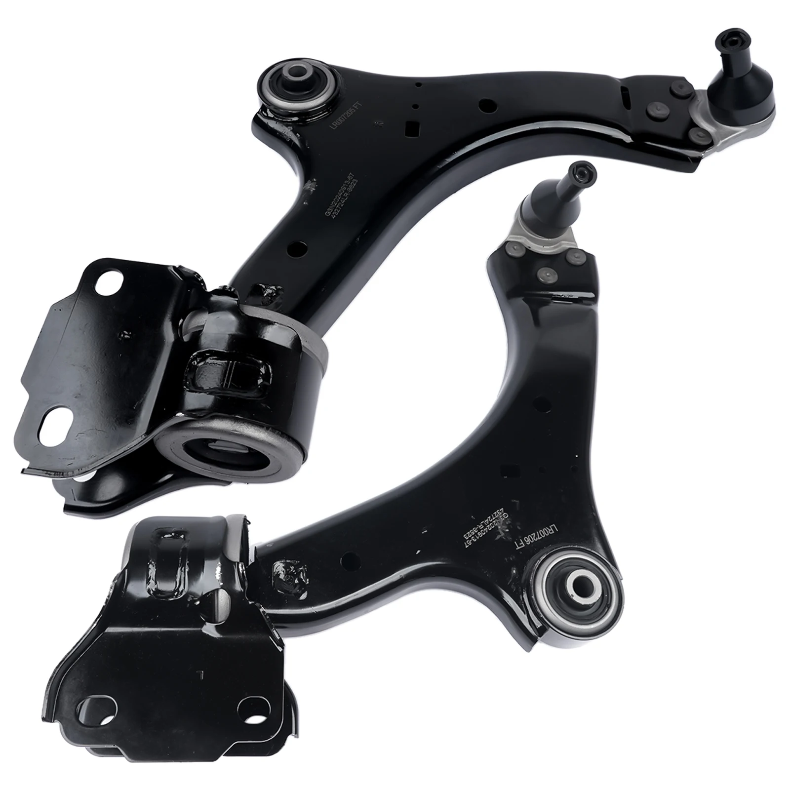 Pair Suspension Arms Front Lower Wishbon LR002625 +LR002624 for   Freelander 2 2006-On LR007205 LR007206