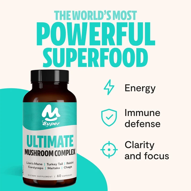 Zimane, Ganodermalucidum, Cordycepssinensis, Chaga, Turkeytail, Shiitakemushrooms - immunesupport and brain boosting supplements