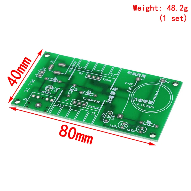 1 Set Mini Tesla Coil Kit 15W Mini Music Tesla Coil Plasma Speaker Tesla Wireless Transmission DC 15-24V DIY Kits