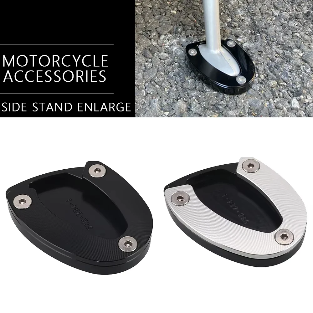 

For Street Triple R675 675 675RX 765R 765S 765RS Kickstand Foot Side Stand Extension Pad Support Enlarge Plate Daytona 675 675R