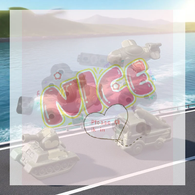 【BA】2PCS Miniature  Vehicle Models Resin Tank Plane Submarine Ornaments For Micro Landscape And DIY Decor