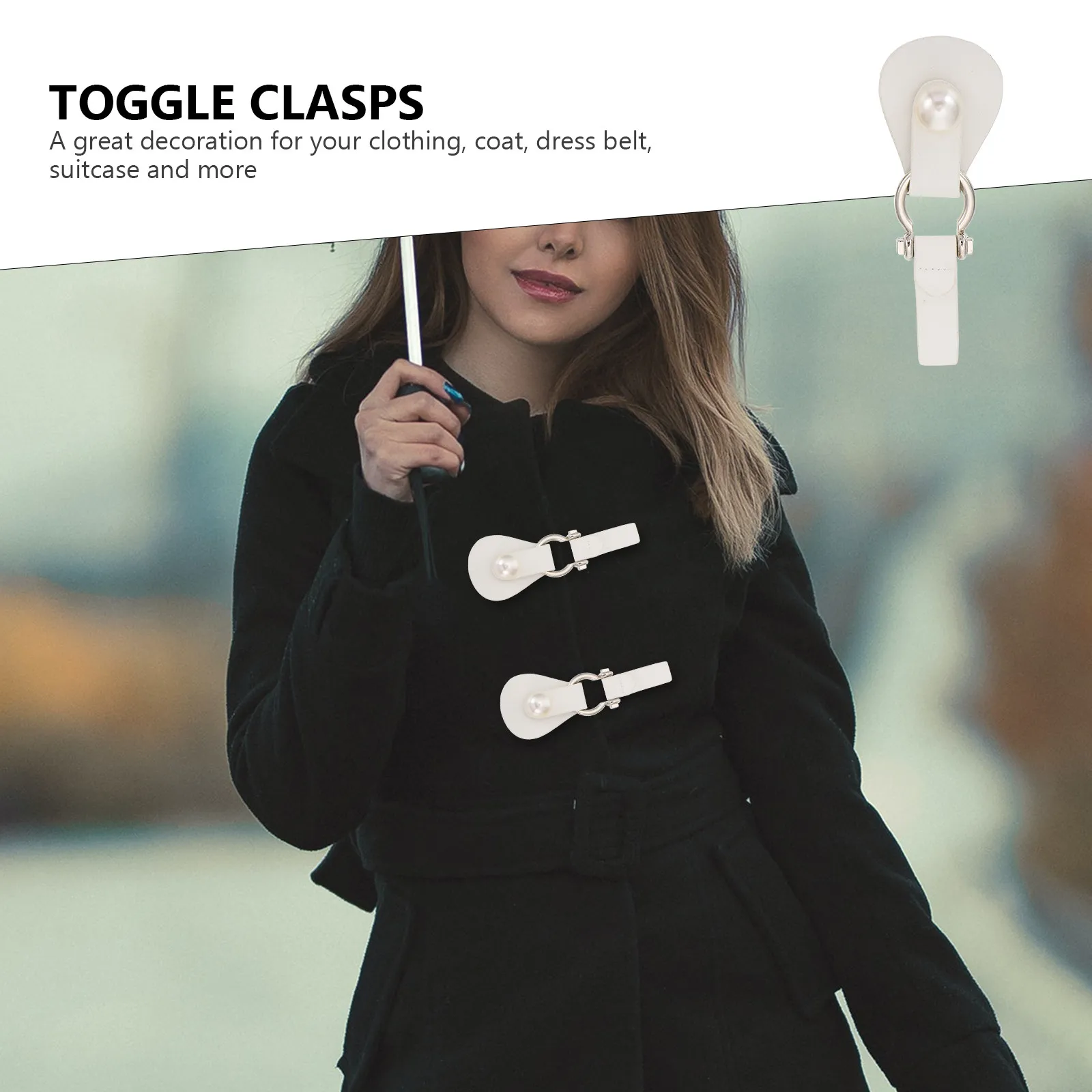 

2 шт. Премиальные пряжки-тогглы из полиуретана с металлическими кнопками для пальто, платьев, ремней, поясов, аксессуары для декора одежды