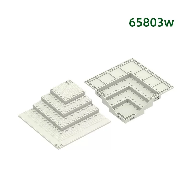 MOC 1PCS 65803W Patterned Corner Flooring Castle Base Building Blocks Set Palace House Bottom Particle Toys Children Kid Gifts